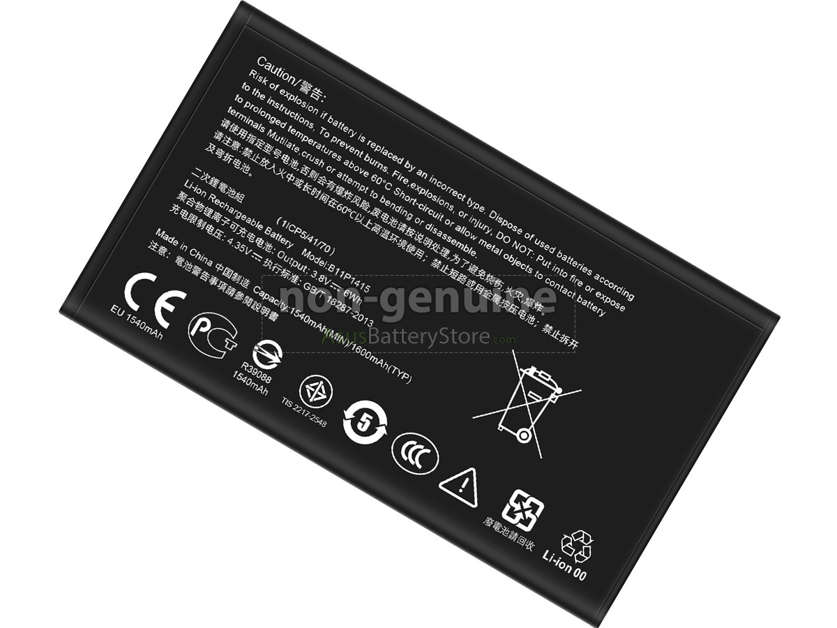 battery for Asus B11P1415