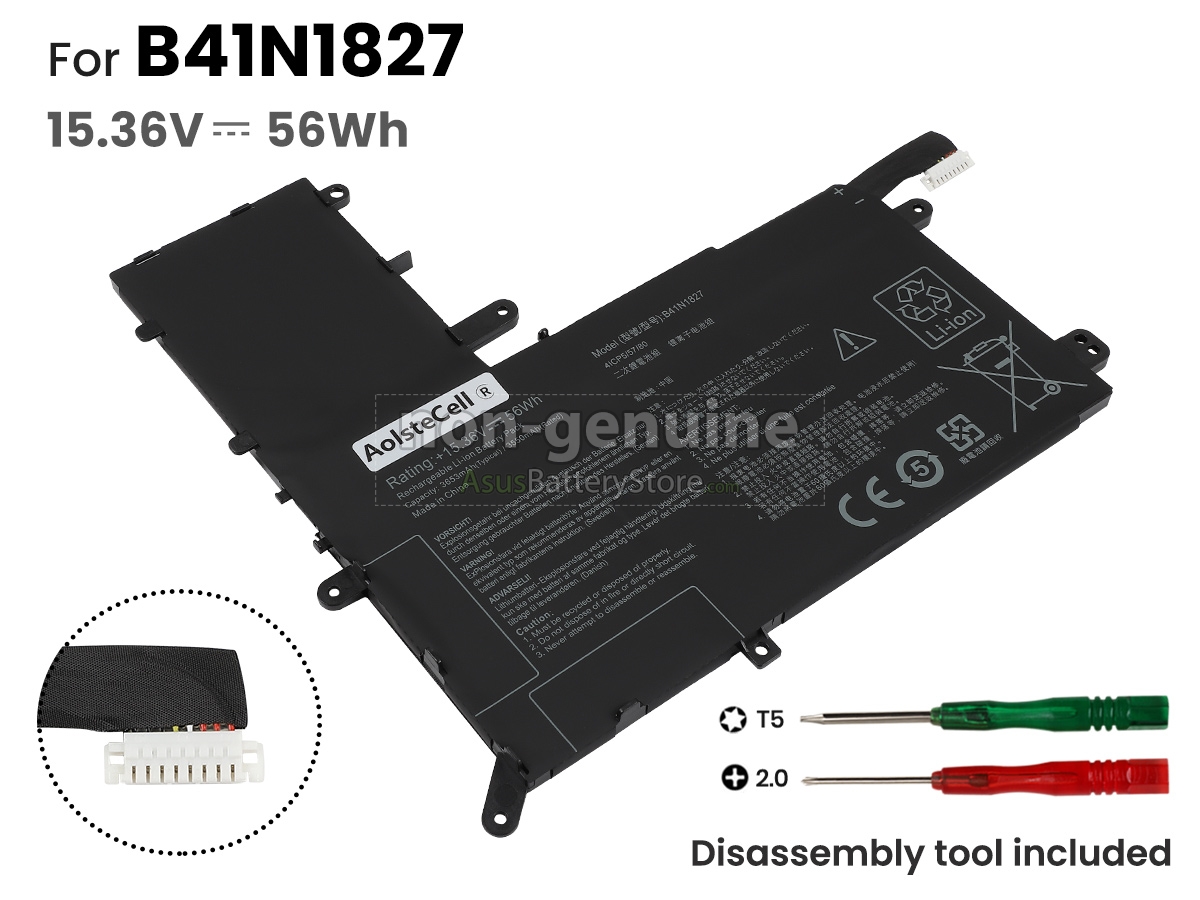 4 cells 15.36V 56Wh battery for Asus ZenBook Q526FA-BI7T13