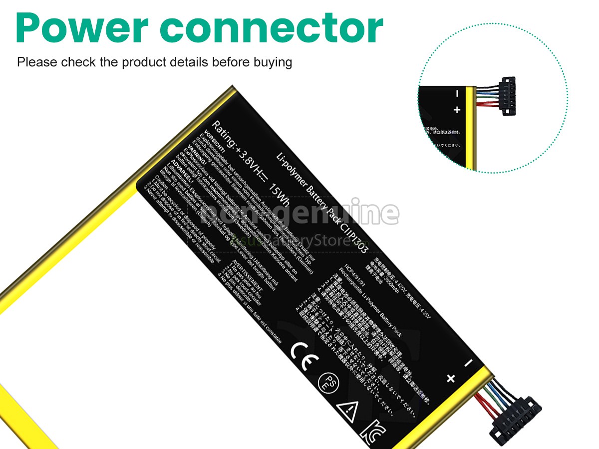 battery for Asus C11P1303