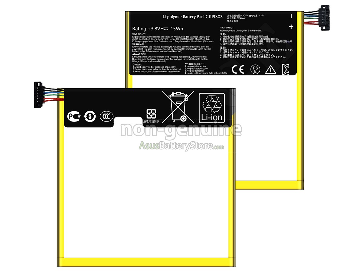 battery for Asus C11P1303