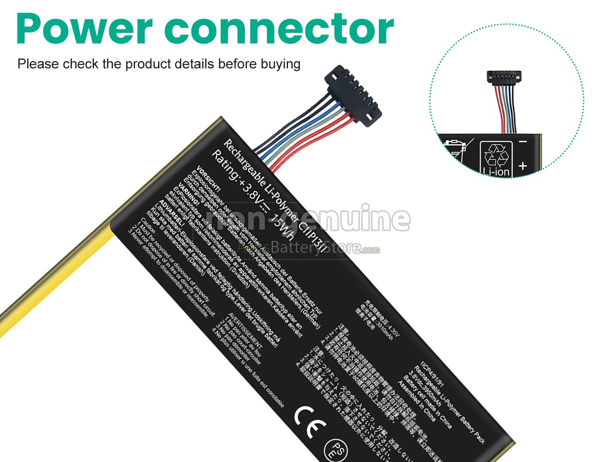battery for Asus C11P1311