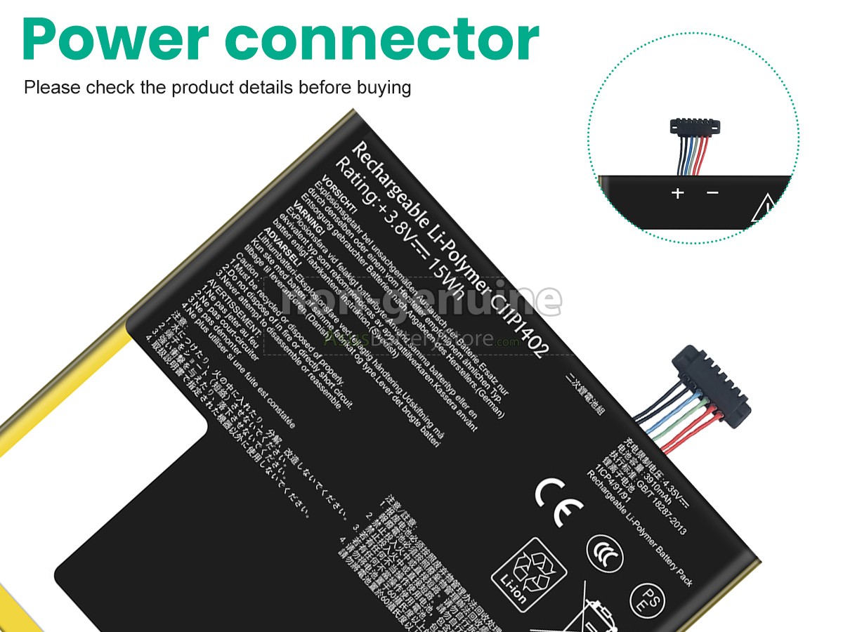 battery for Asus C11P1402