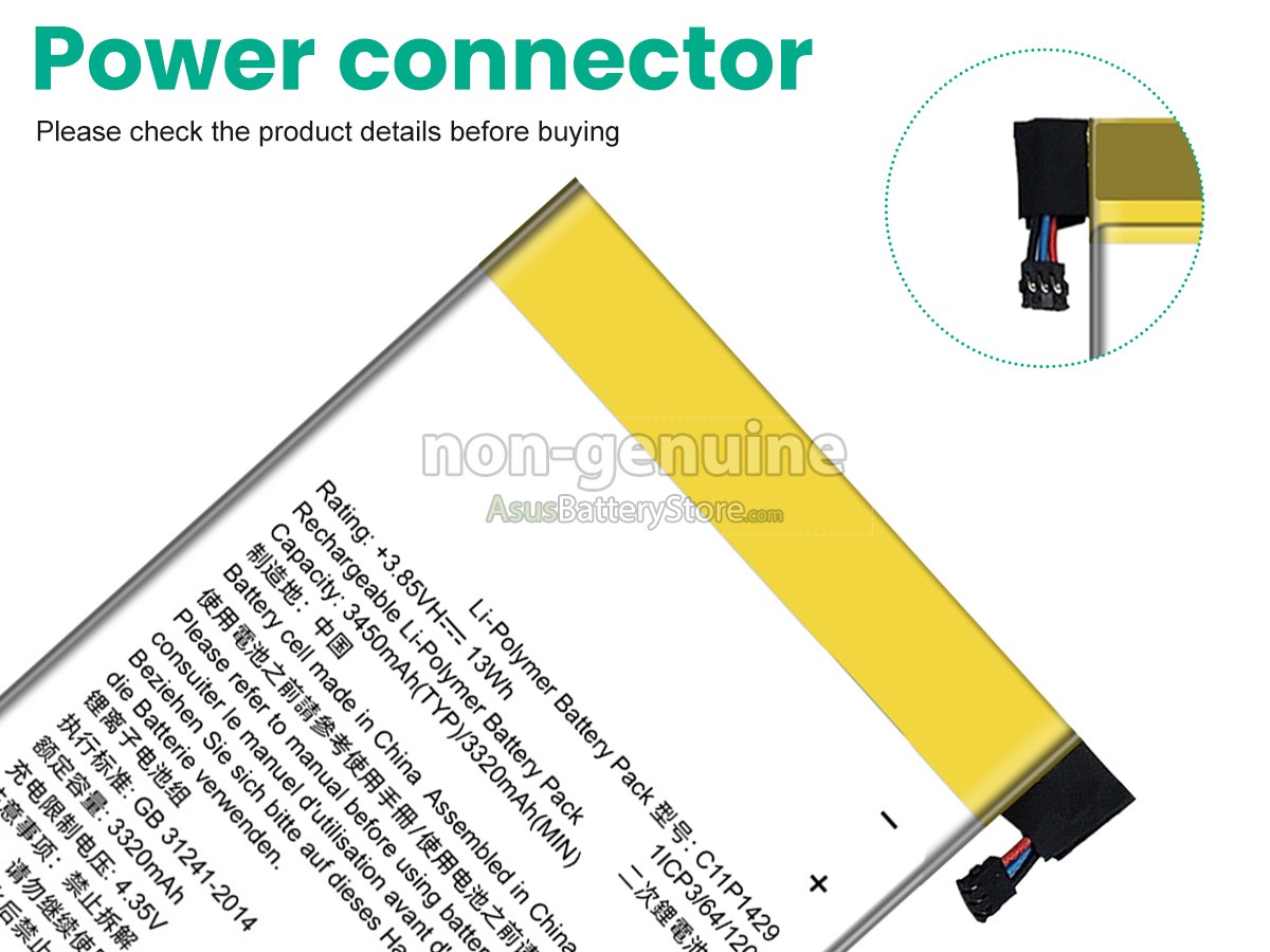 battery for Asus C11P1425