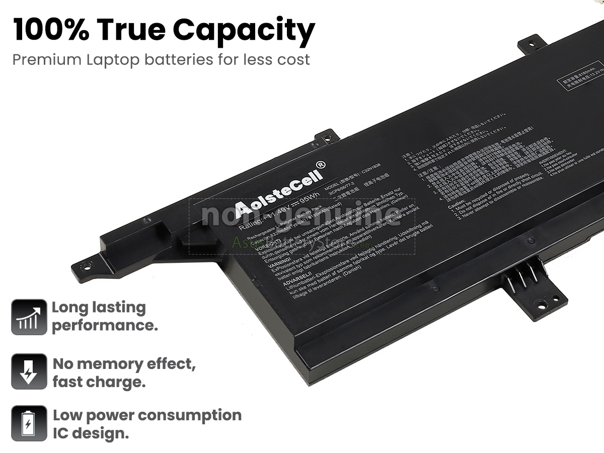 battery for Asus ProART STUDIOBook Pro X W730G1T-H8021R