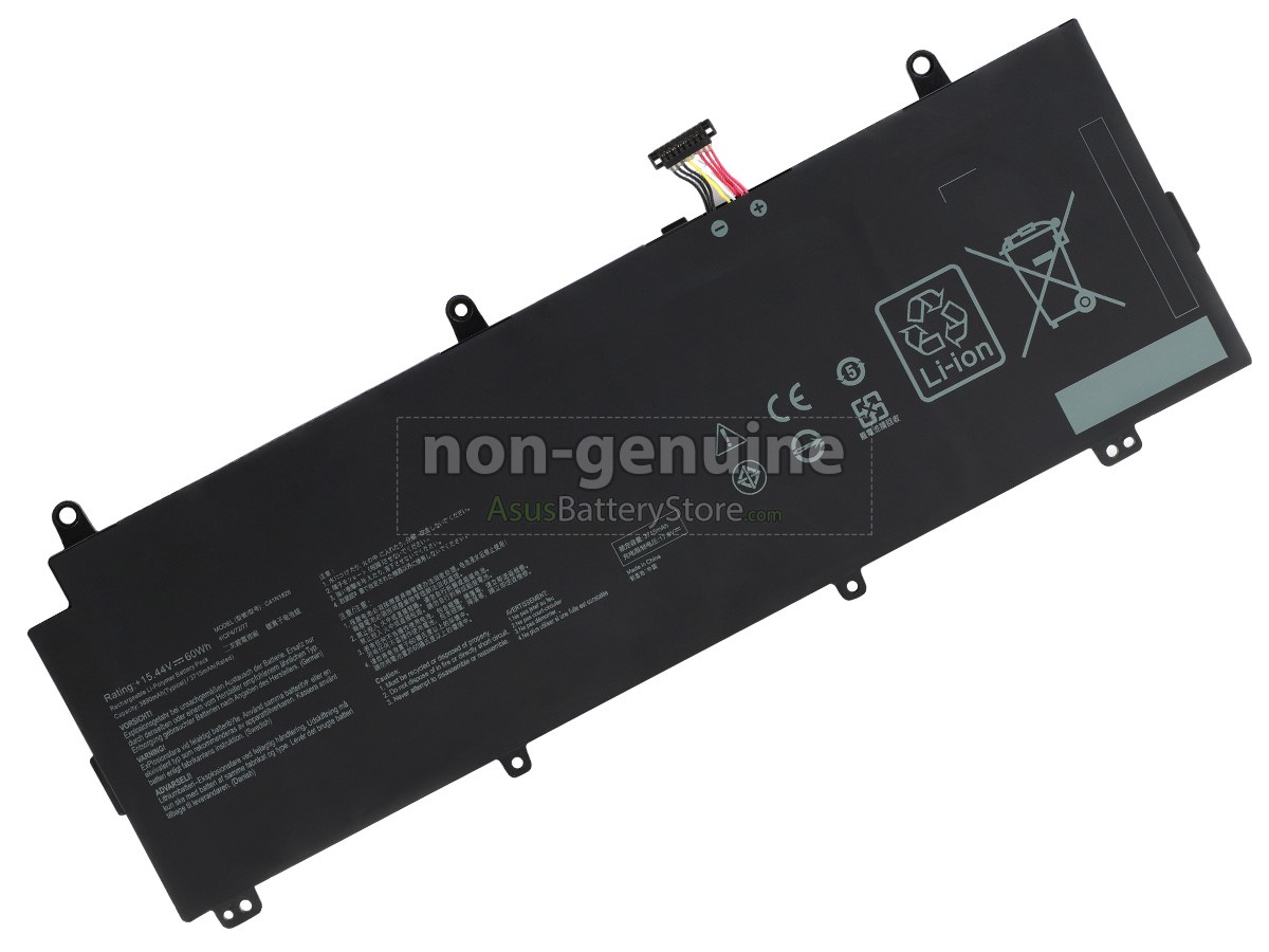 4 cells 15.44V 60Wh battery for Asus Rog ZEPHYRUS S GX531GWR