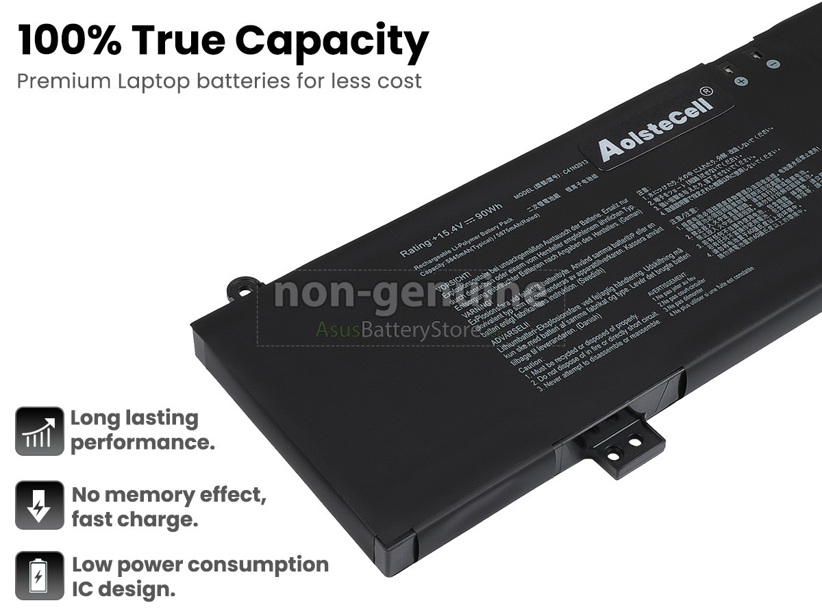 battery for Asus ProART STUDIOBook 16 OLED H5600QM-XB96