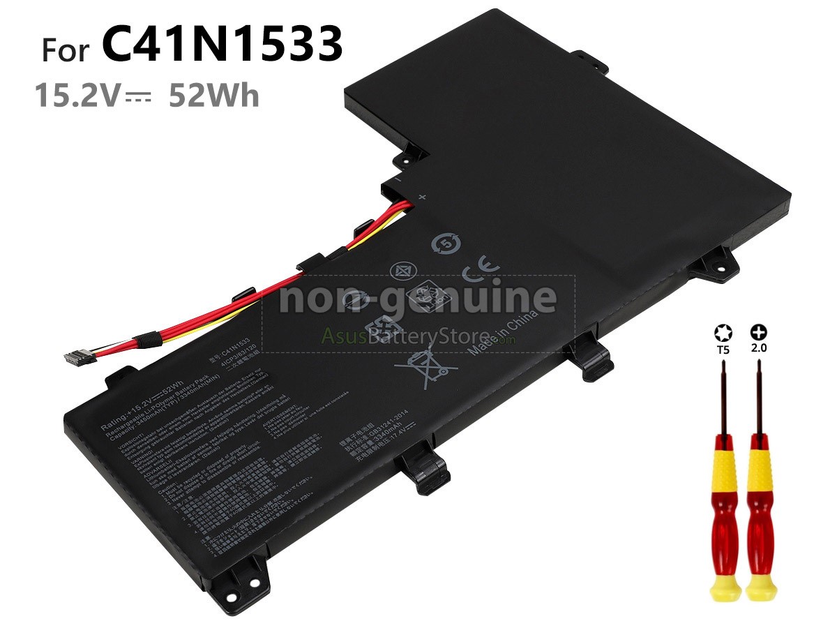 4 cells 15.2V 52Wh battery for Asus Q534UXK