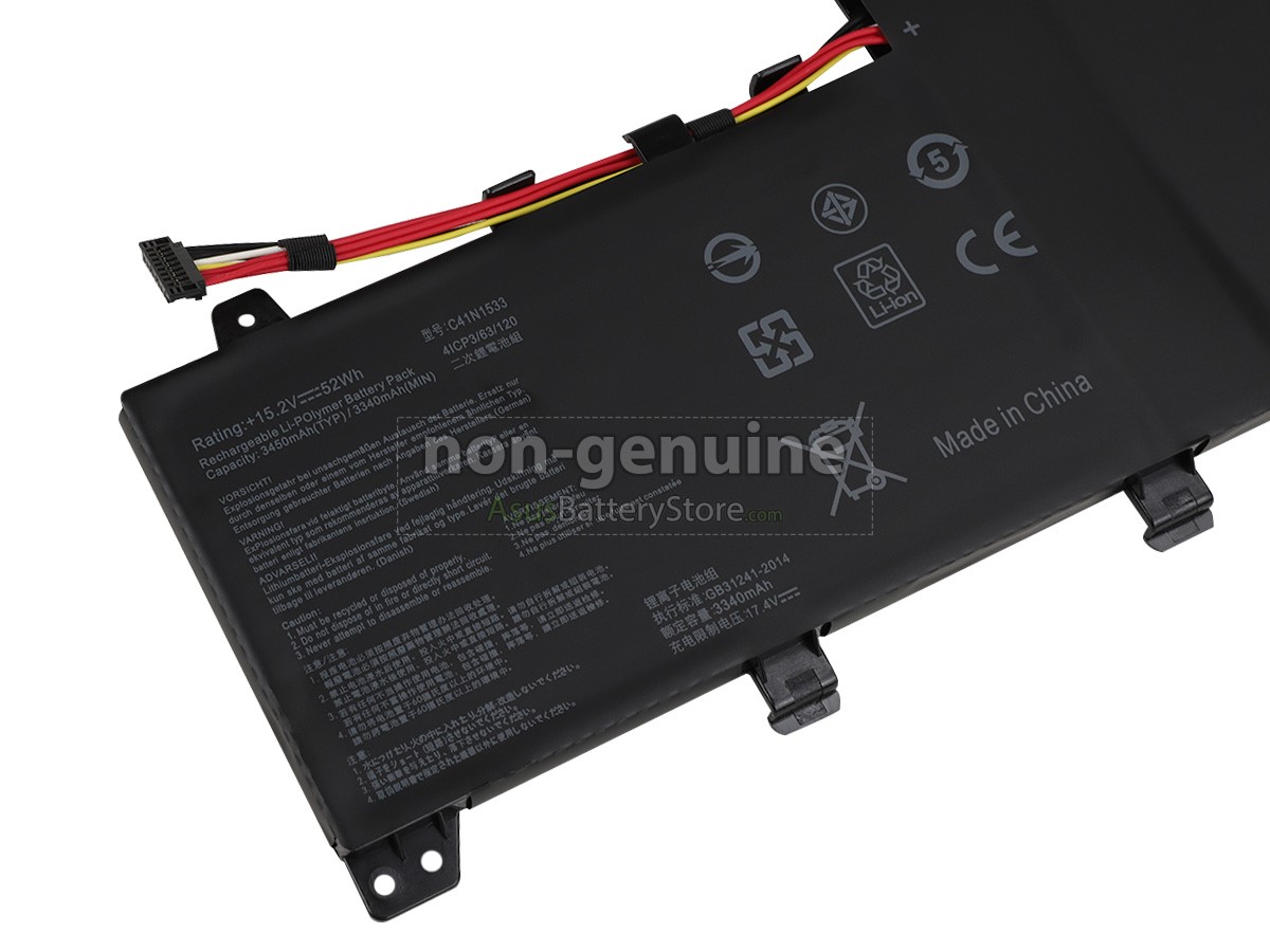 4 cells 15.2V 52Wh battery for Asus Q534UXK