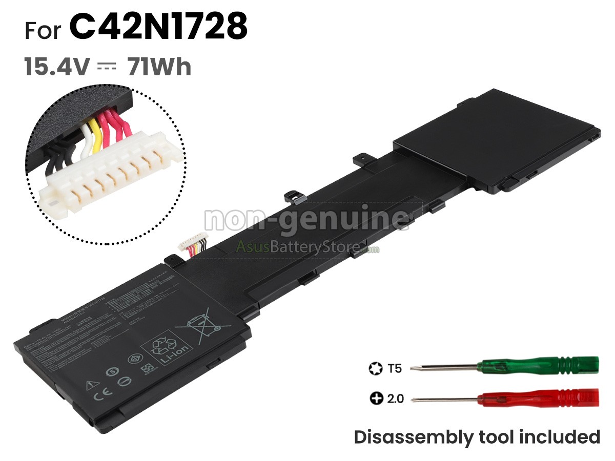 4 cells 15.4V 71Wh battery for Asus ZenBook UX550GEX